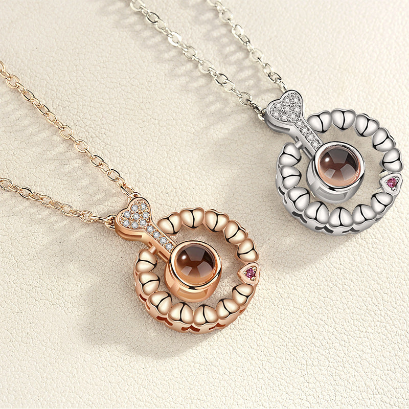 100 Languages “I Love You” Projection Necklace – Romantic Memory Jewellery