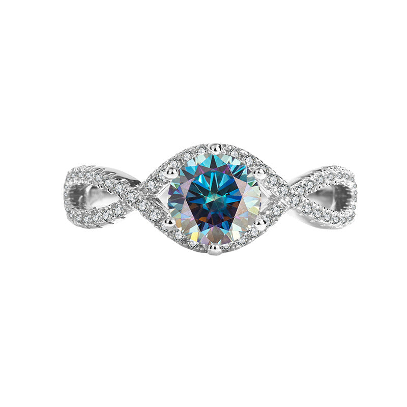 S925 Sterling Silver Moissanite Ring – Elegant Women’s Jewelry