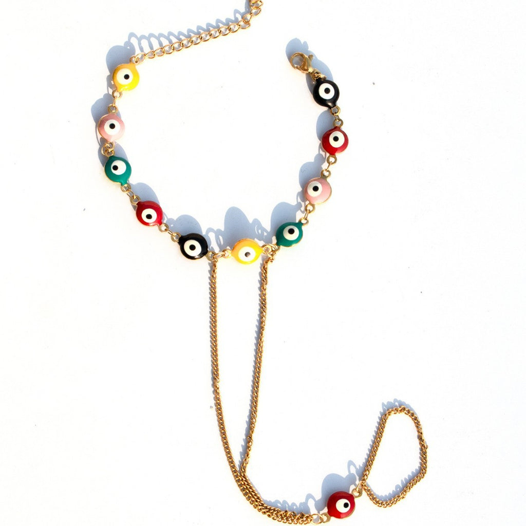 Women’s Titanium Steel Evil Eye Lucky Bracelet