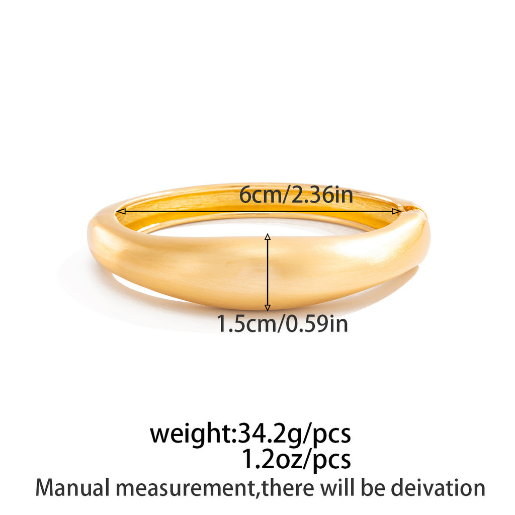 Minimalist Matte Spring Bracelet