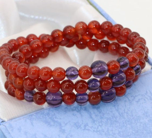 Tigereye & Haematite Silver-Strip Bracelet – Unisex Natural Stone Jewellery