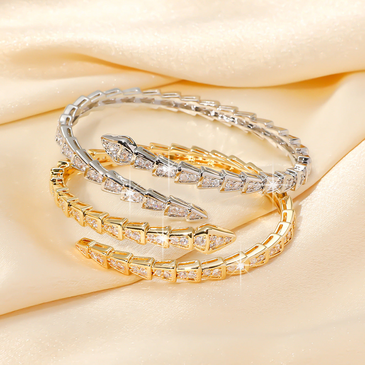 Zircon Micro-Inlaid Bracelet – High-Grade Couple Nail Style Hand Jewellery