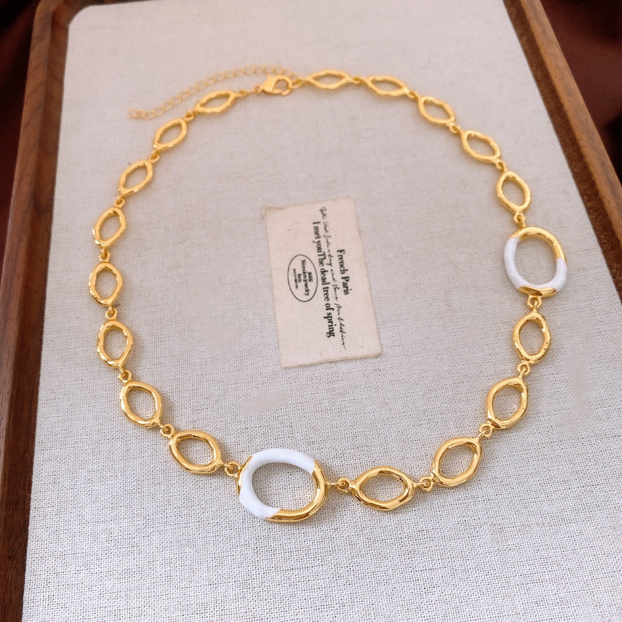 Elegant Hollow Bracelet & Necklace with Matching Earrings Set