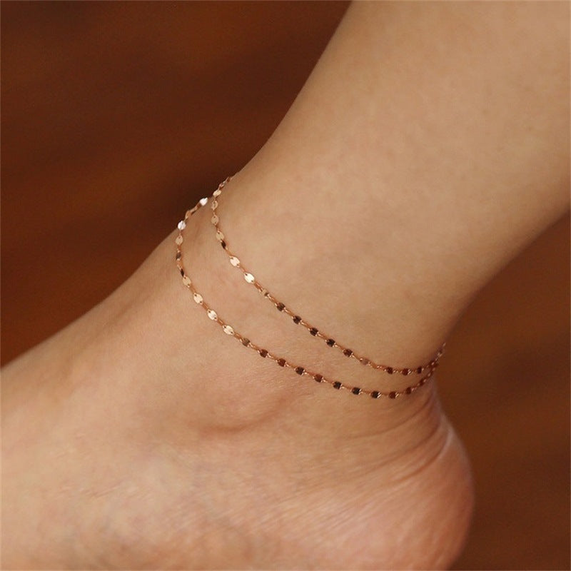 Women’s Non-Fading Stainless Steel Anklet – Stylish & Durable