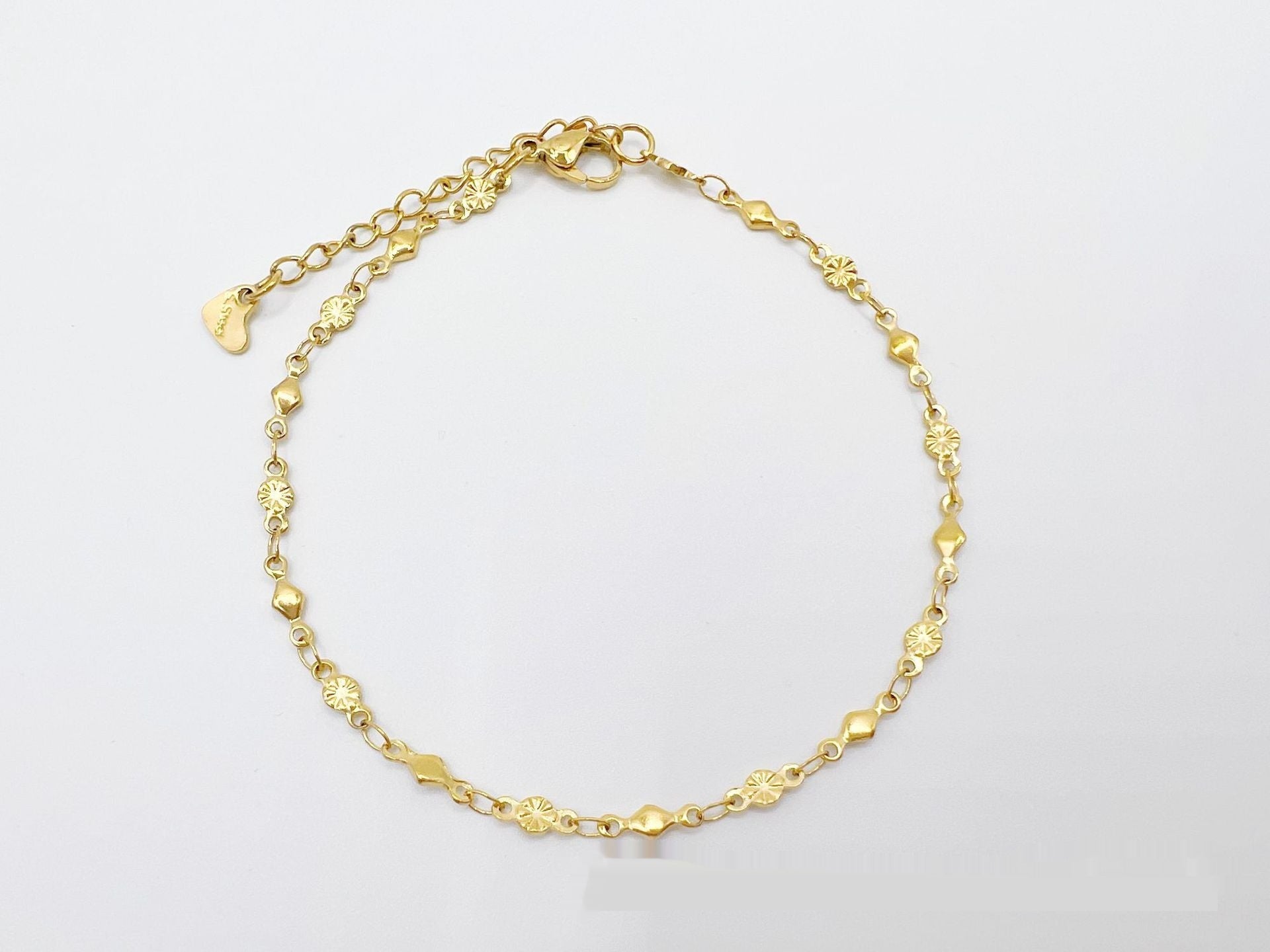 European & American Style Stainless Steel Anklet – Simple & Elegant