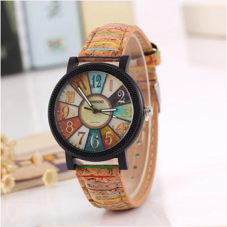 Elegant Vintage Leather Women’s Quartz Wrist Watch
