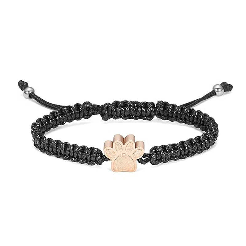 Memorial Pet Hair Ashes Bracelet – Stainless Steel Open Design
