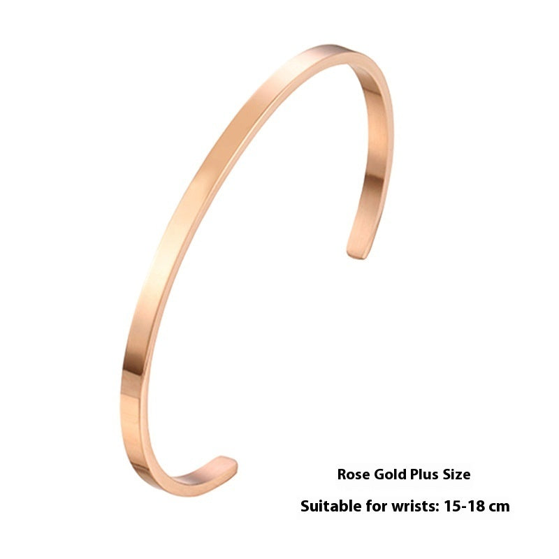 Simple Sleek Stainless Steel Bracelet – Women’s Fashion Accessory