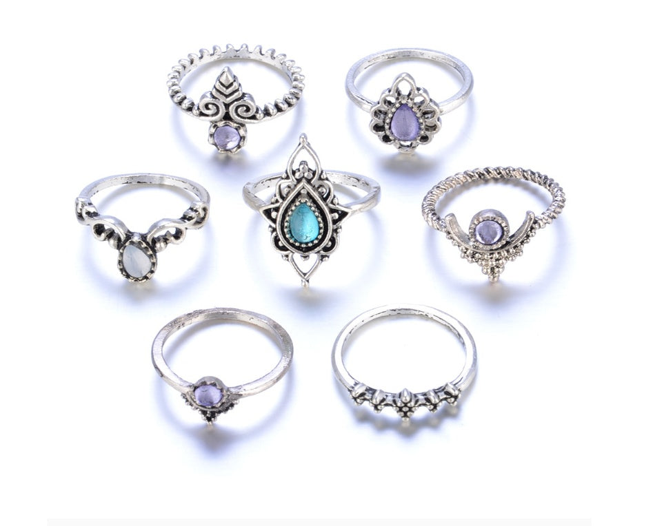 Vintage Knuckle Ring Set – Chic Women’s Finger Jewellery