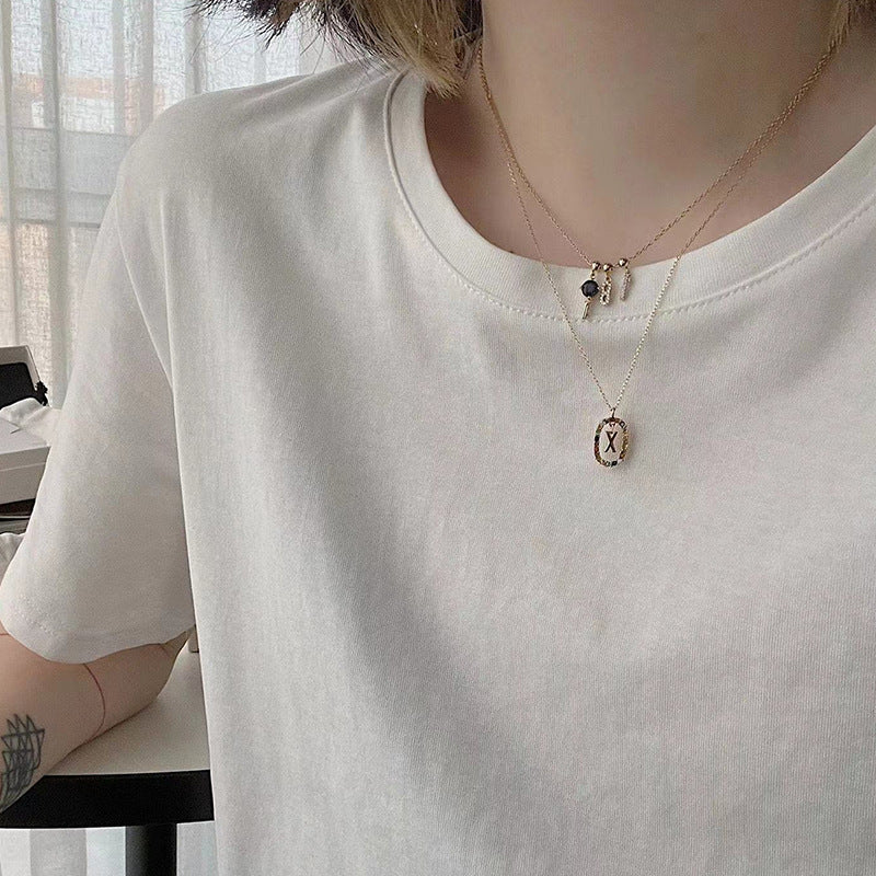 Twin Clavicle Chain Necklace – Minimalist All-Match Jewellery