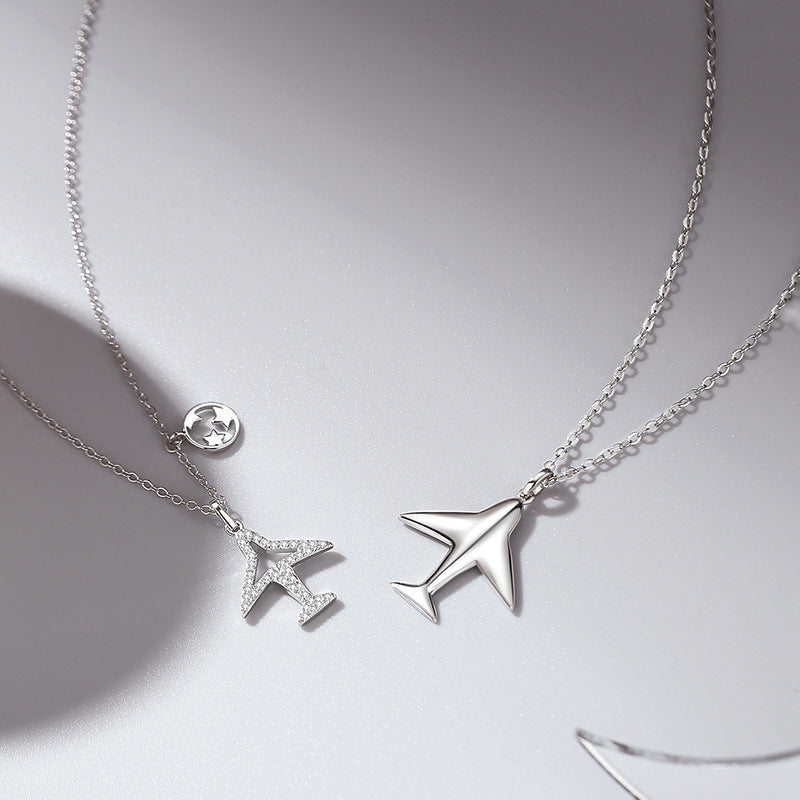 S925 Sterling Silver Couple Necklace – Romantic Matching Jewelry for Partners