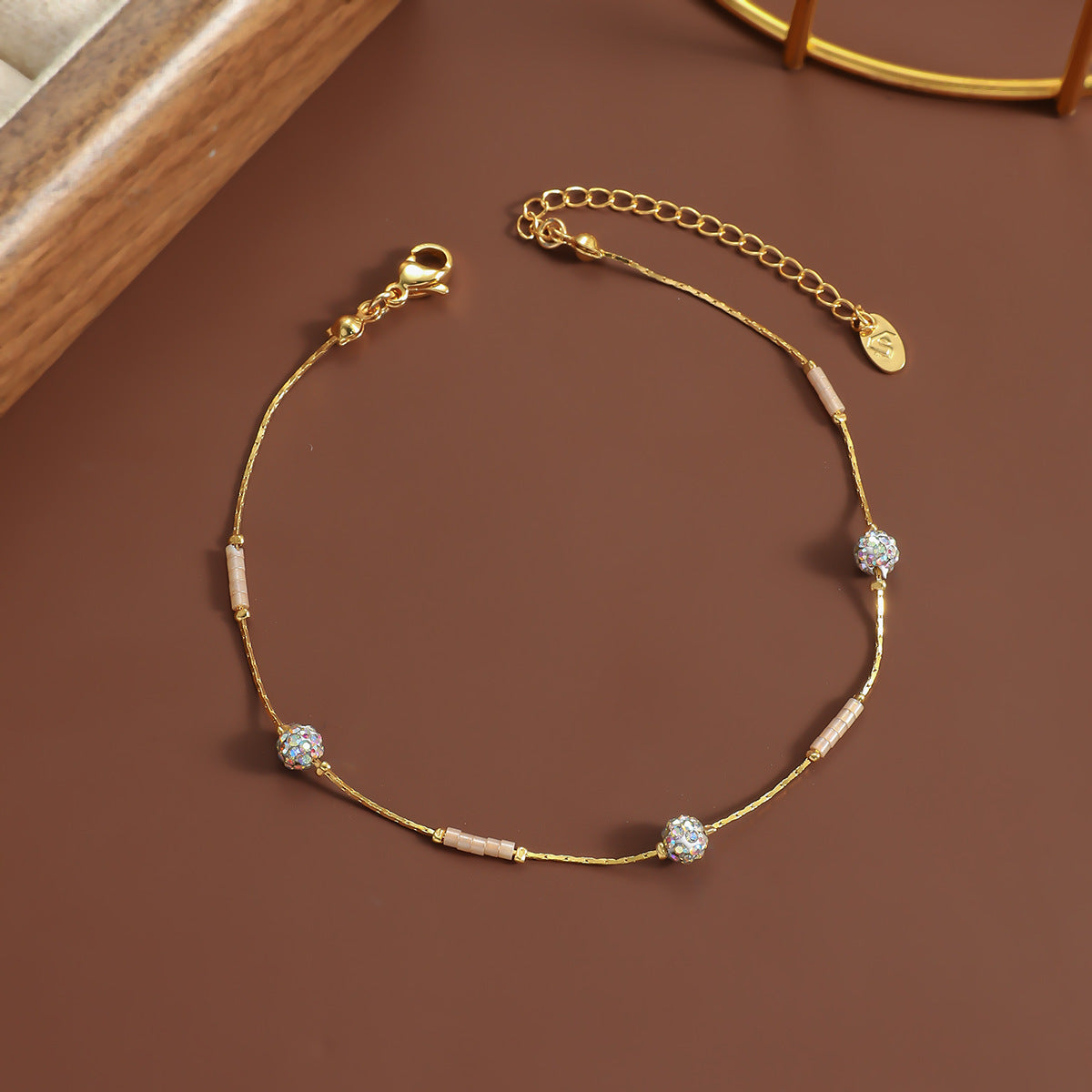 Beaded Stainless Steel Anklet – Fashion Personality Foot Bracelet for Women