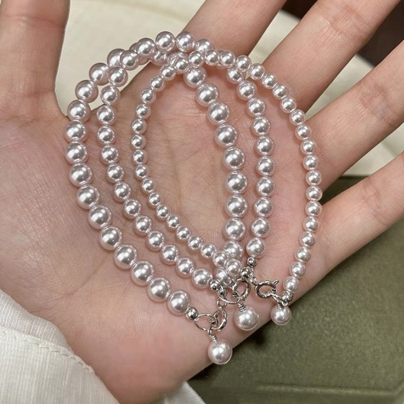 Korean-Style Flower Alloy Bracelet for Women