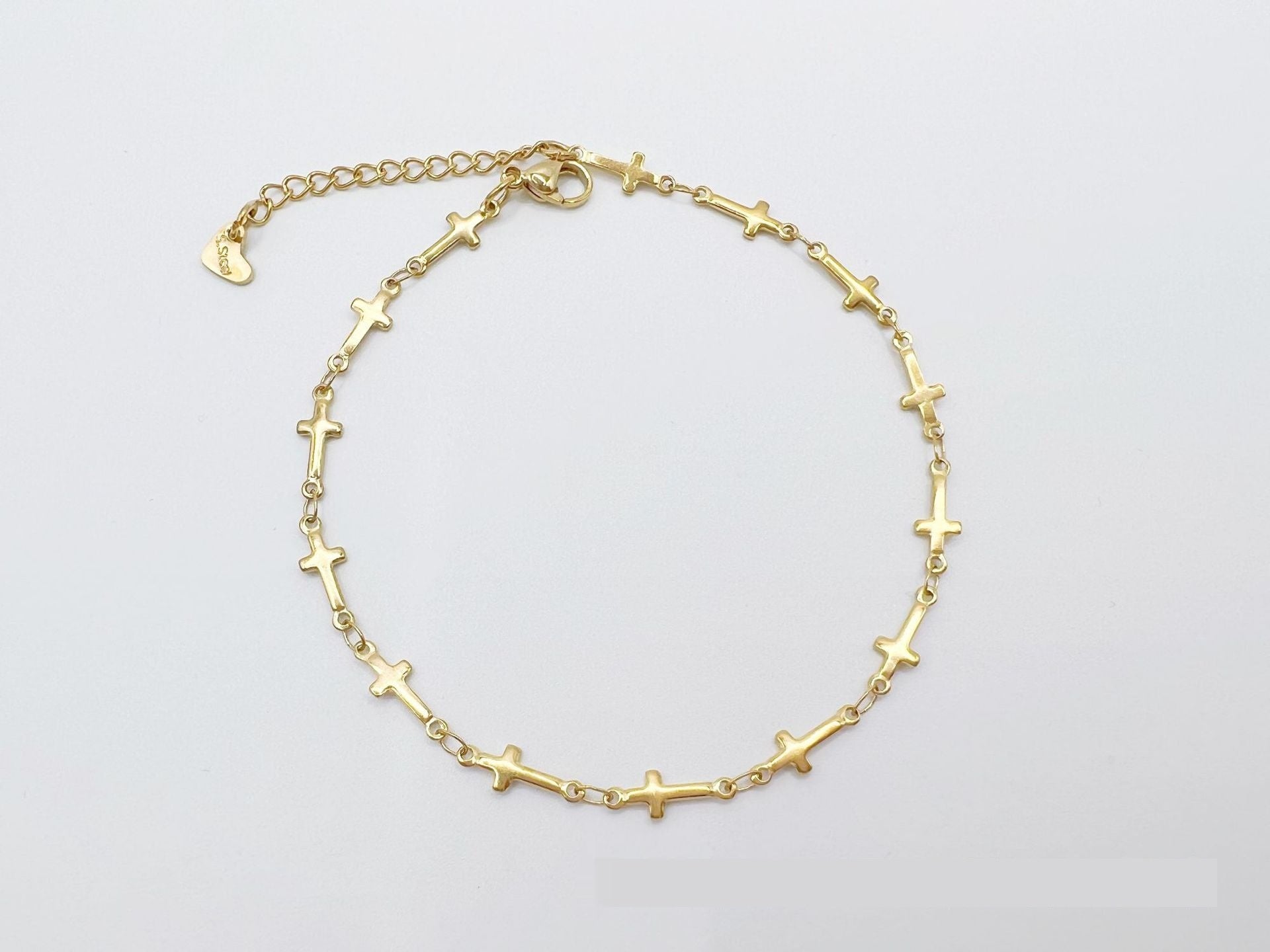 European & American Style Stainless Steel Anklet – Simple & Elegant