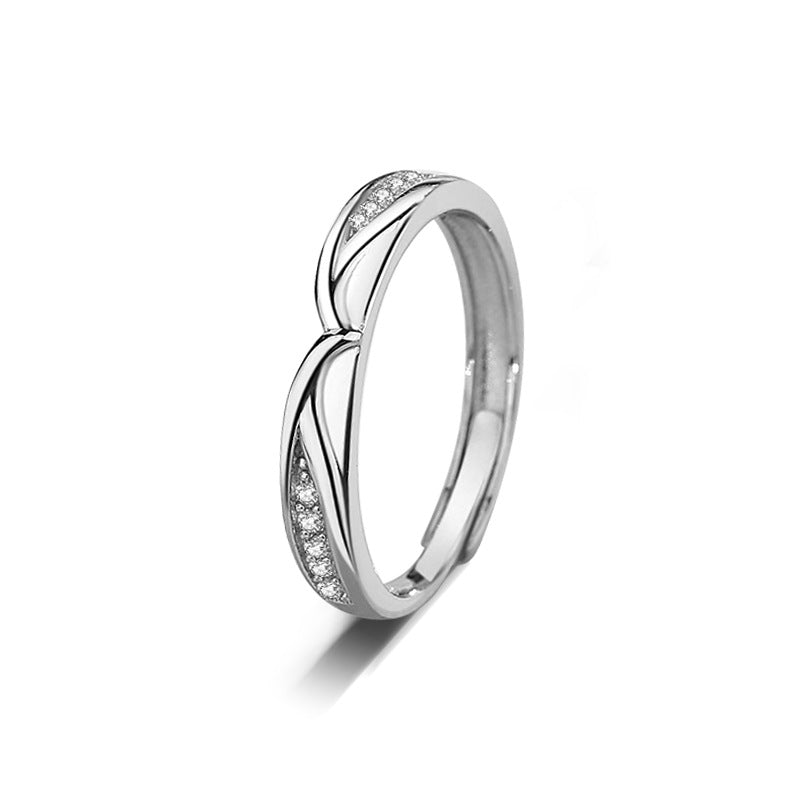 925 Sterling Silver Couple Ring