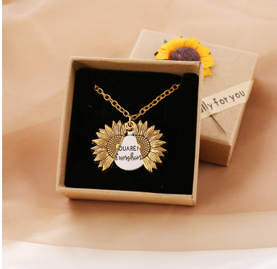 You Are My Sunshine Sunflower Necklace – For Women & Men