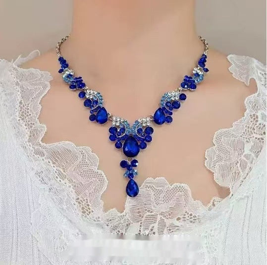 Women’s Industrial Chic Necklace & Earrings Set – Bold Statement Jewellery