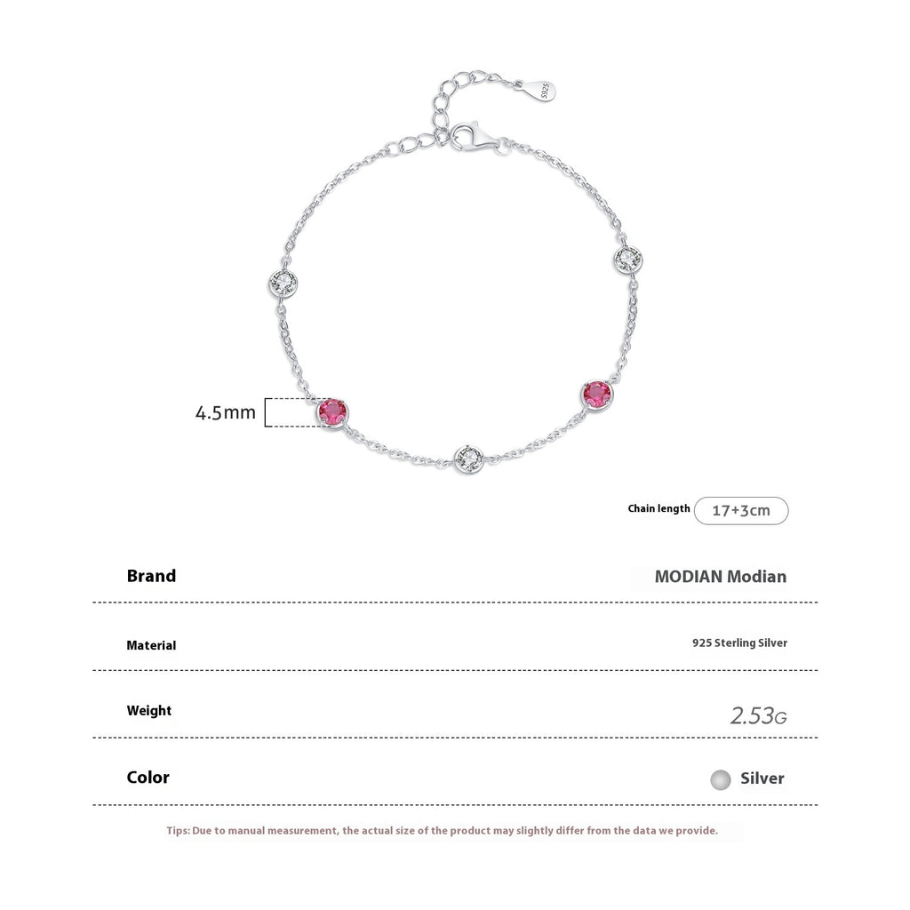 MODIAN S925 Sterling Silver Bracelet – Refined Grace, Special-Interest Design