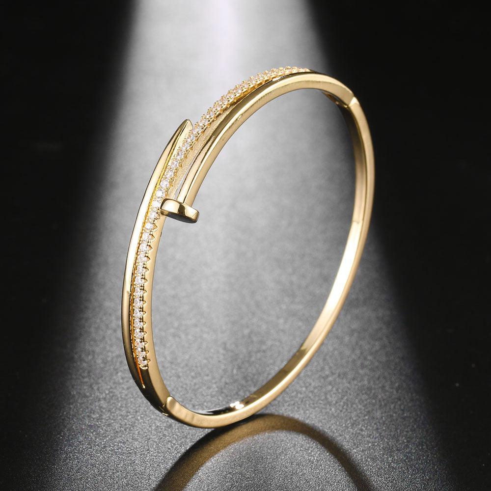 Edgy Nail-Inspired Bracelet – Unique Women’s Fashion Jewellery