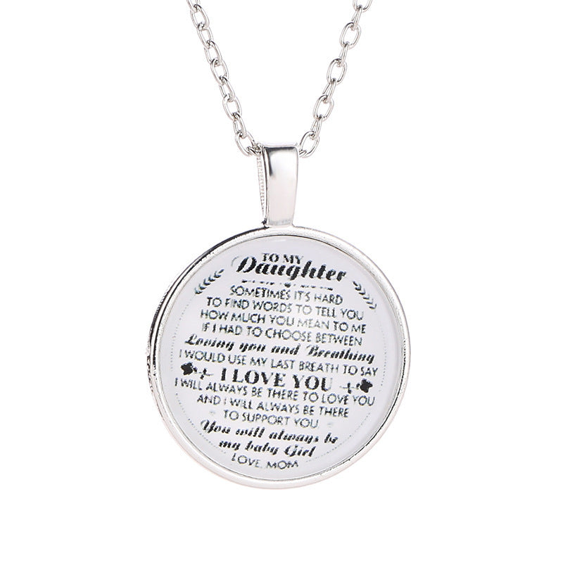 Child & Family Letter Necklace – Personality Pendant Necklace for Kids and Parents