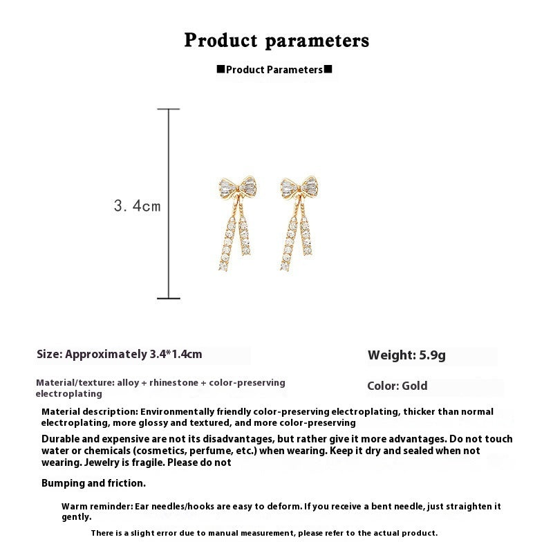 INS Rhinestone Butterfly Earrings – Fashionable Women’s Jewellery