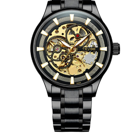 Men’s Luminous Star Mechanical Watch – Day & Night Stylish Timepiece