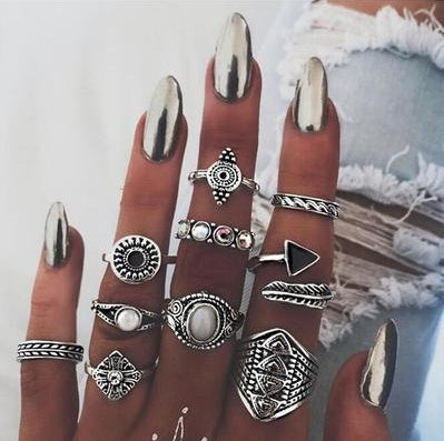 Vintage Knuckle Ring Set – Chic Women’s Finger Jewellery