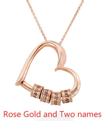 Personalized Heart Name Necklace – Custom Women’s Pendant Jewellery, Perfect Mother’s Day Gift