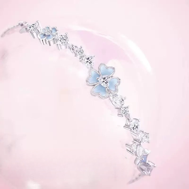 Women’s Star Wish Four-Leaf Clover Copper Bracelet