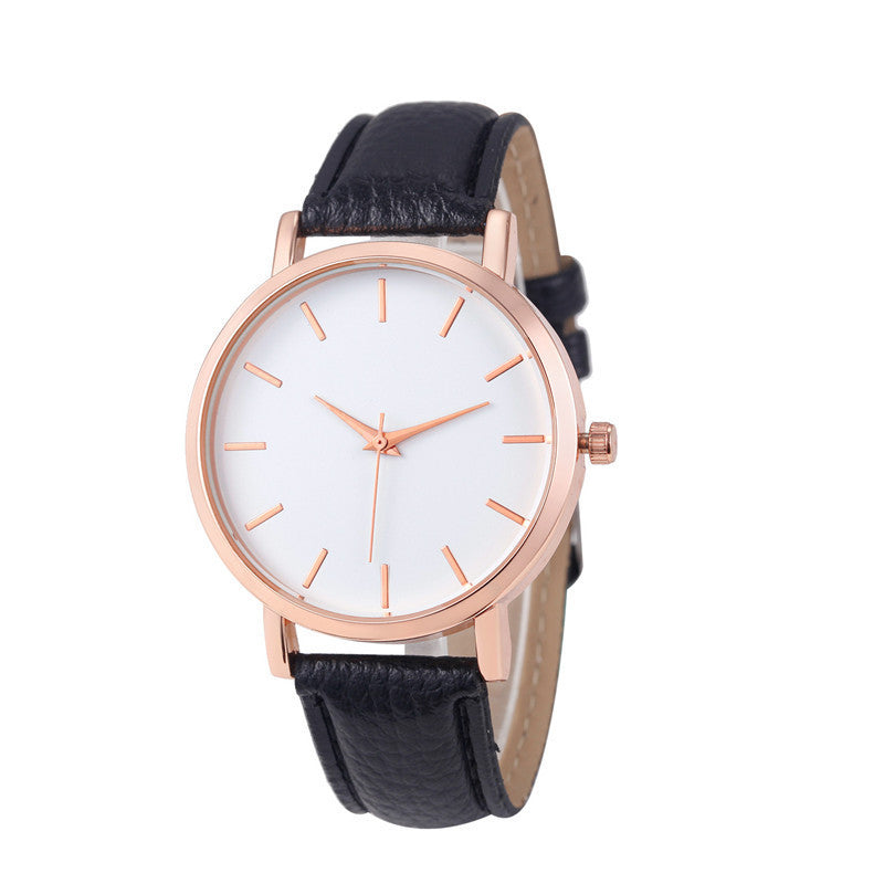 ⌚ Elegant Quartz Watch – PU Leather & Alloy