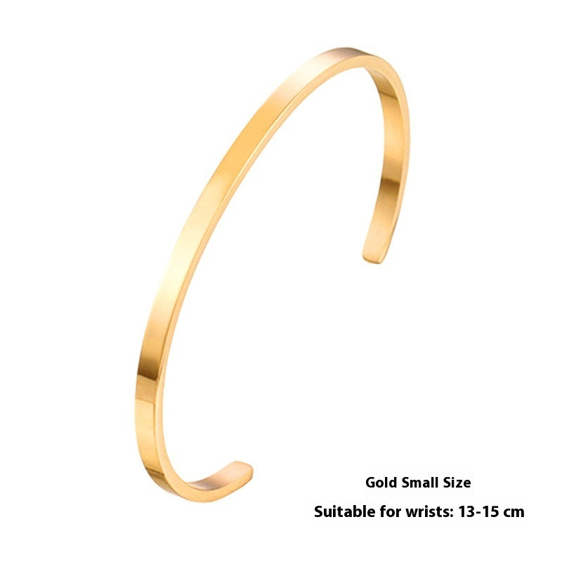 Simple Sleek Stainless Steel Bracelet – Women’s Fashion Accessory