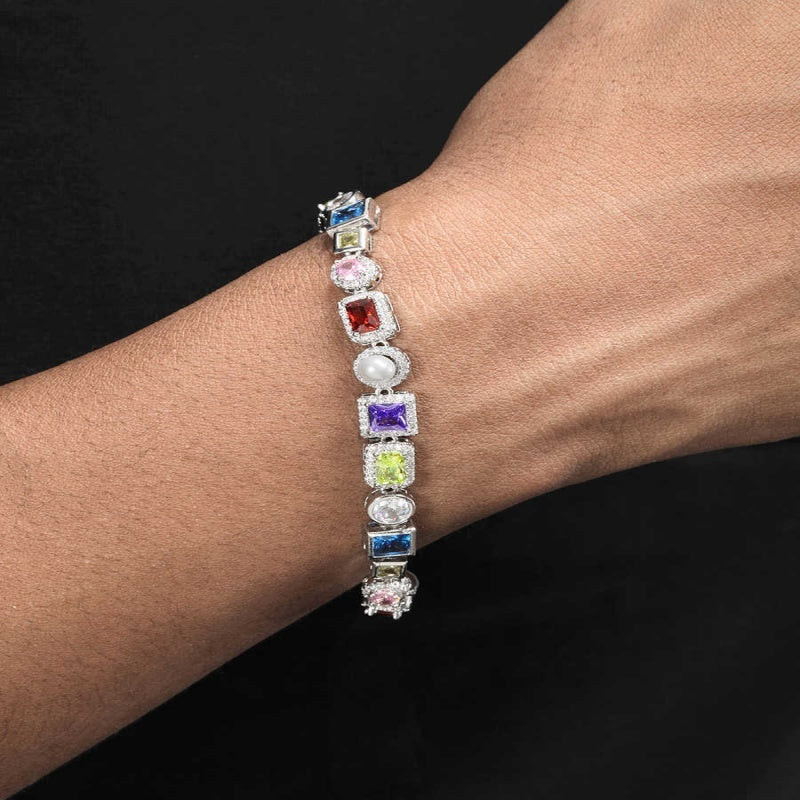Men and Women’s Zircon Bracelets – Coloured Beaded Fashion Accessory
