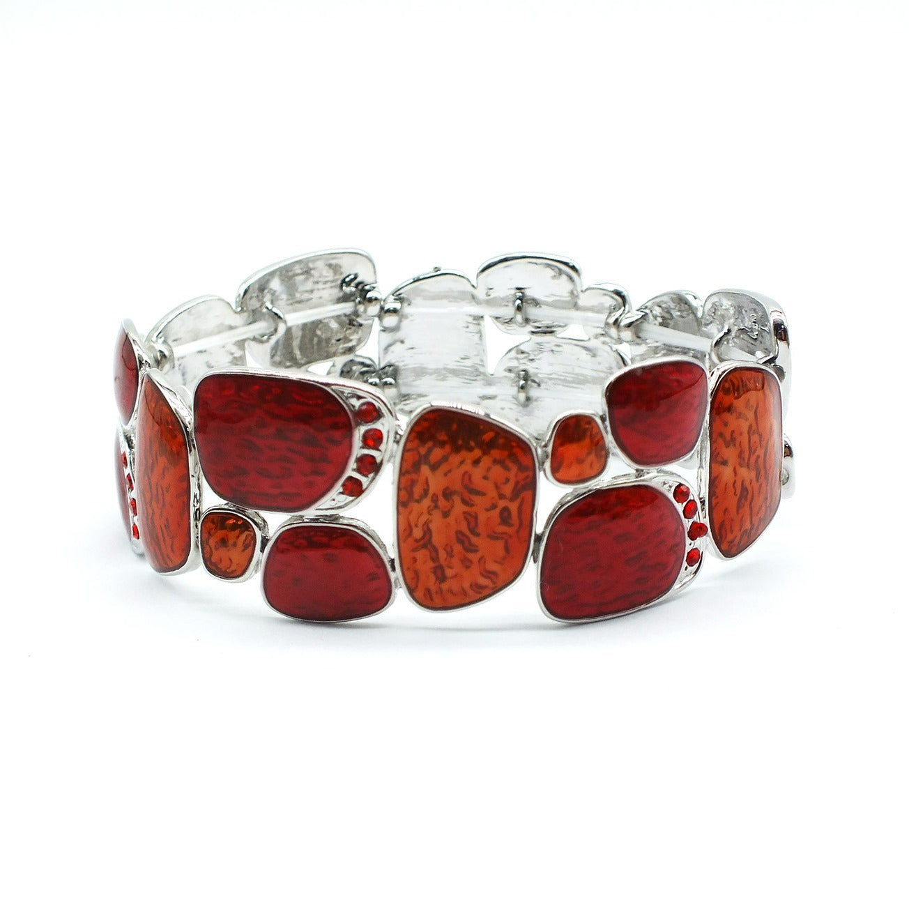 Women’s Geometric Enamel Stretch Bracelet