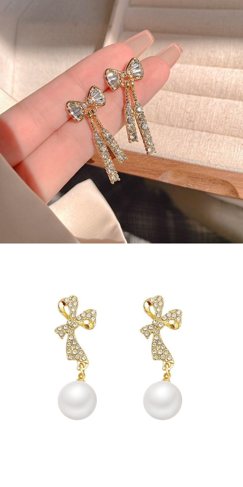 INS Rhinestone Butterfly Earrings – Fashionable Women’s Jewellery