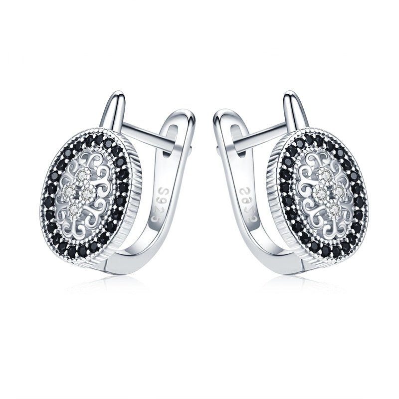 Fashion Copper-Plated Earrings with Rhinestones – Creative Women’s Jewellery