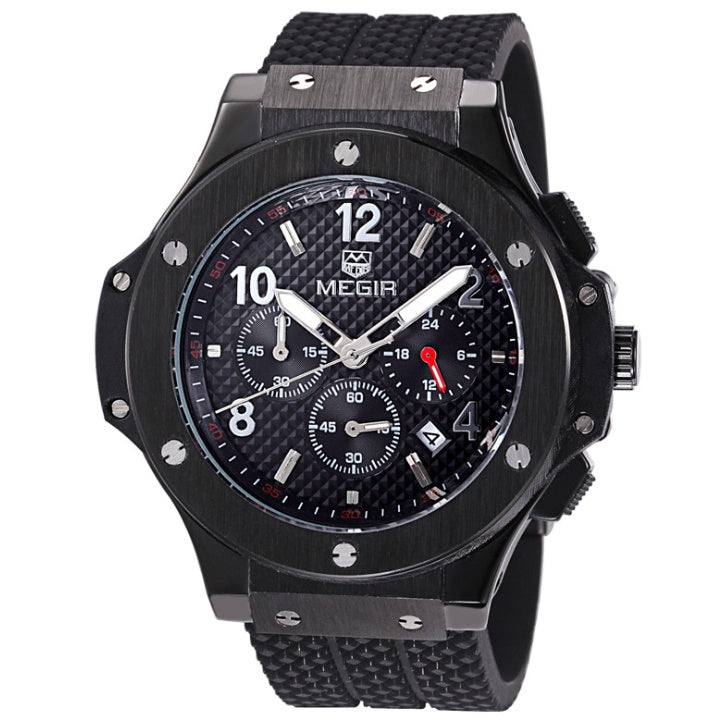 Men’s Luxury Quartz Sports Watch – Military Chronograph Timepiece