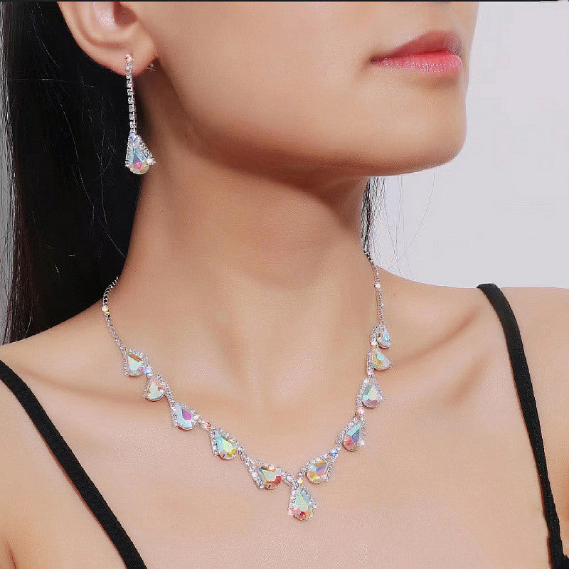Luxury Crystal Necklace Set for Women – Elegant Party Jewellery