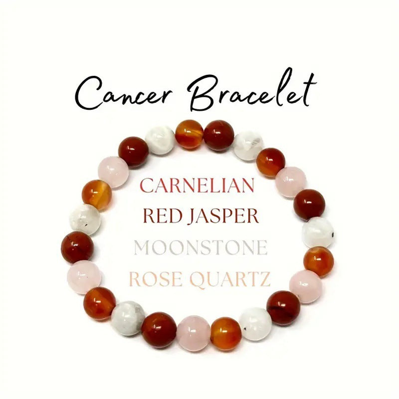 Unisex Zodiac Bracelets – Twelve Constellations Natural Stone Beads