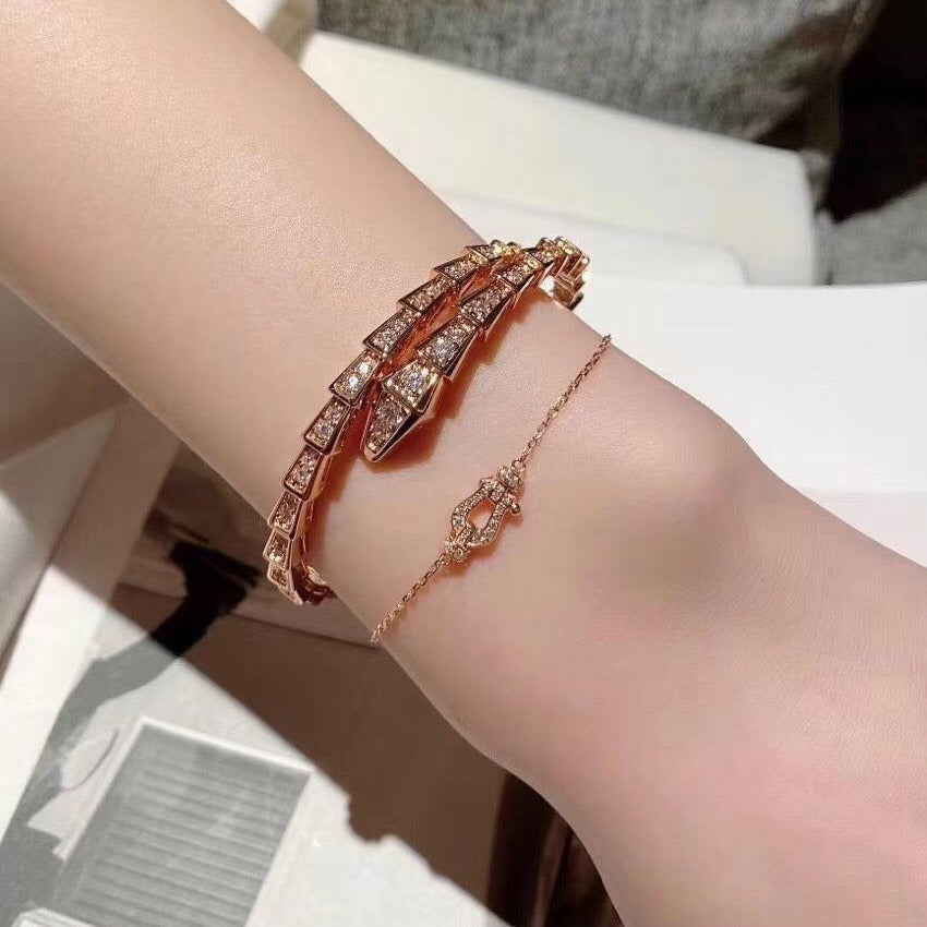 Thick Plated Diamond Bracelet – Full-Hand Luxury Jewellery for Women