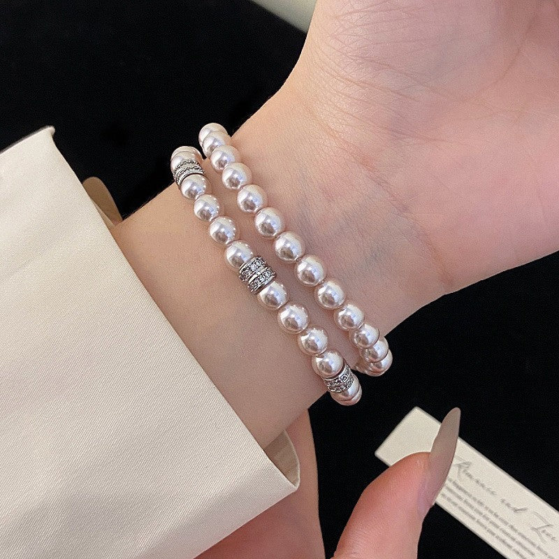 Korean-Style Flower Alloy Bracelet for Women