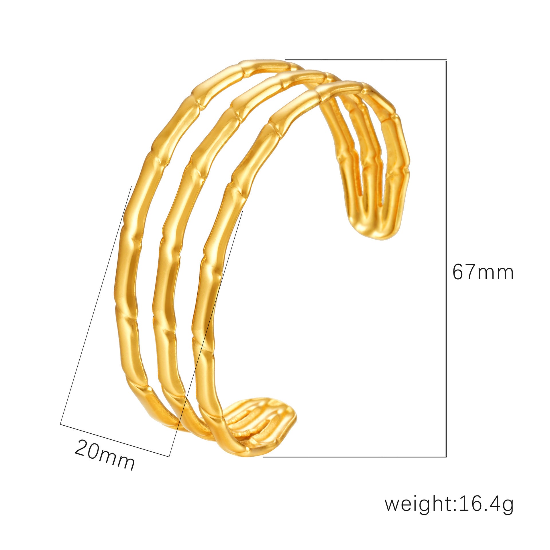 Twilight Mountain Carved Retro Three Rows Full Magnet Bracelet – European & American Style