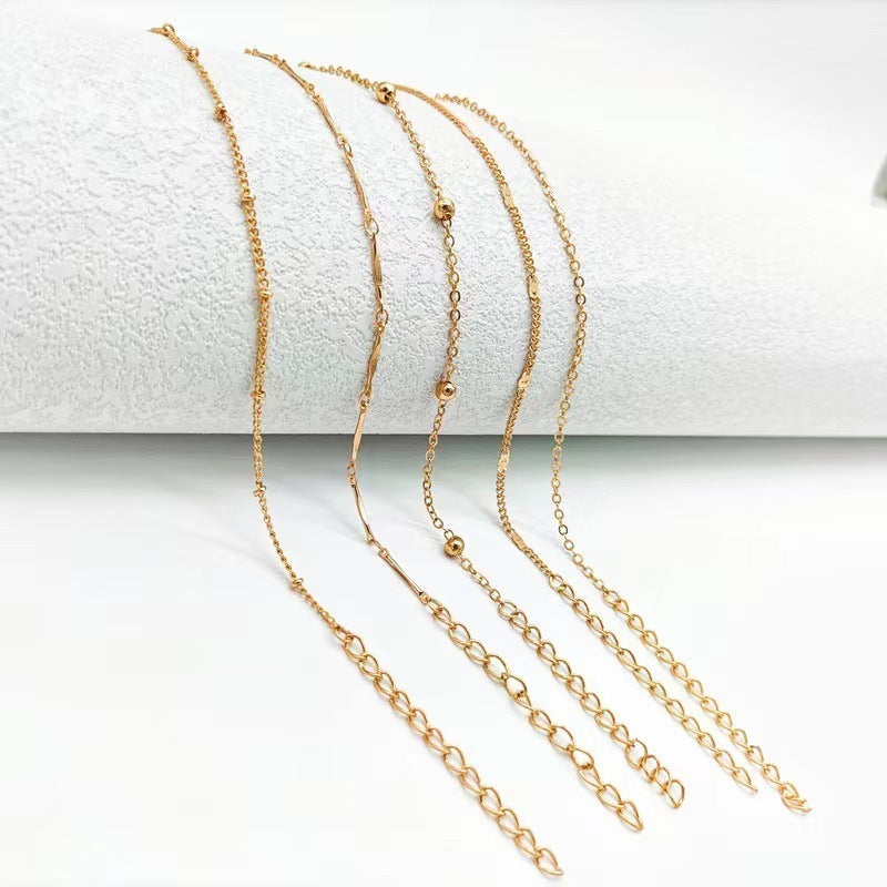 5-Piece Women’s Anklet Set – Stylish & Versatile Foot Jewellery