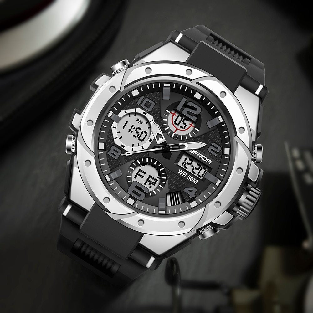 SANAD Luxury Men’s Military Sports Watch – Tactical Chronograph Design