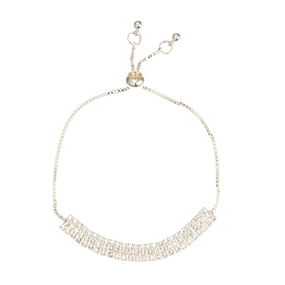 Simple Retractable Diamond Claw Chain Adjustable Bracelet