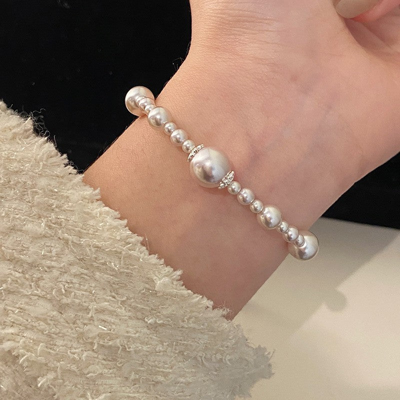 Korean-Style Flower Alloy Bracelet for Women