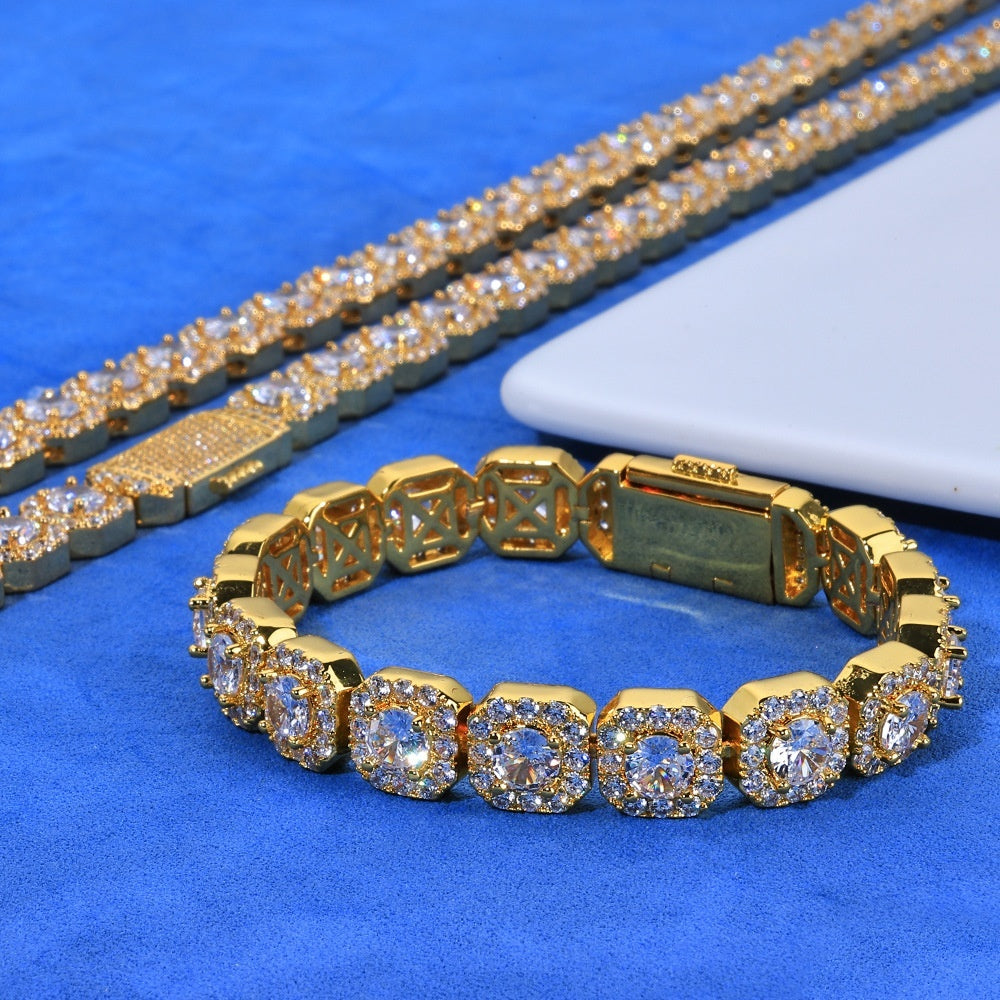 Personalized Full Diamond Men’s Bracelet – Luxury Design