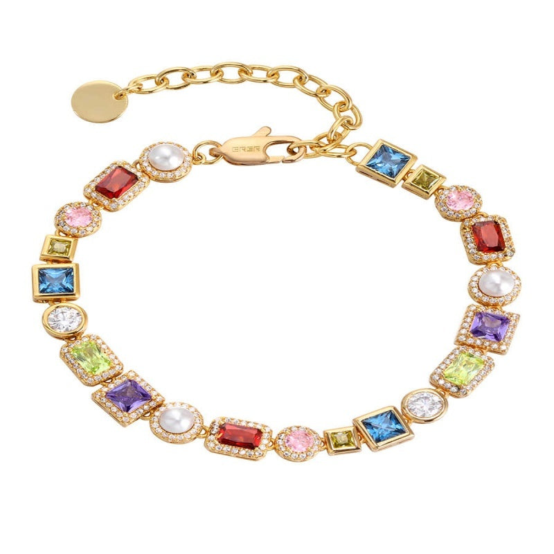 Men and Women’s Zircon Bracelets – Coloured Beaded Fashion Accessory