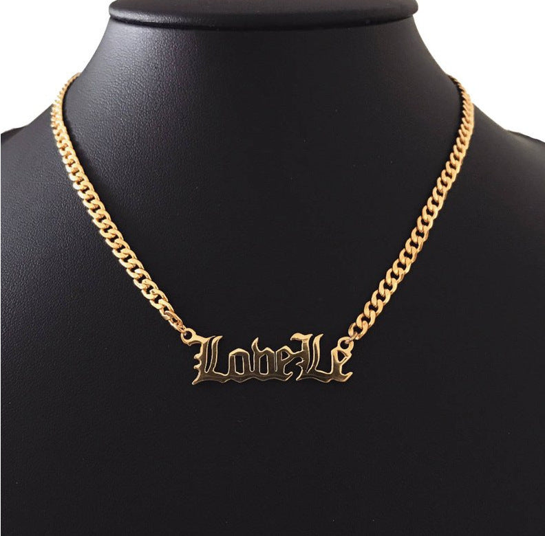 Personalized Name Necklace – Ladies’ Hip Hop Chain Necklace