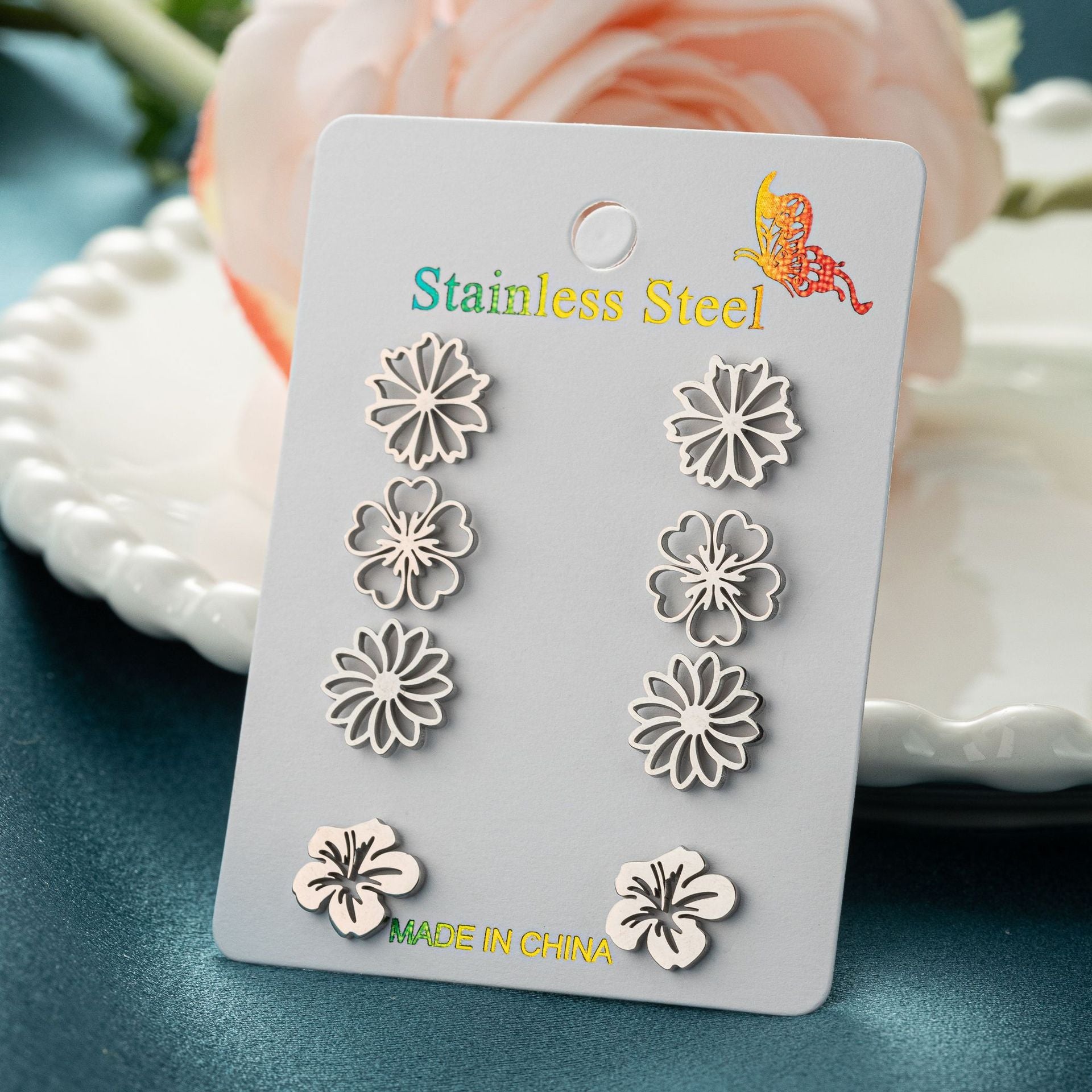 Little Suit Stud Earrings – Fashion Simulation Jewellery for Women