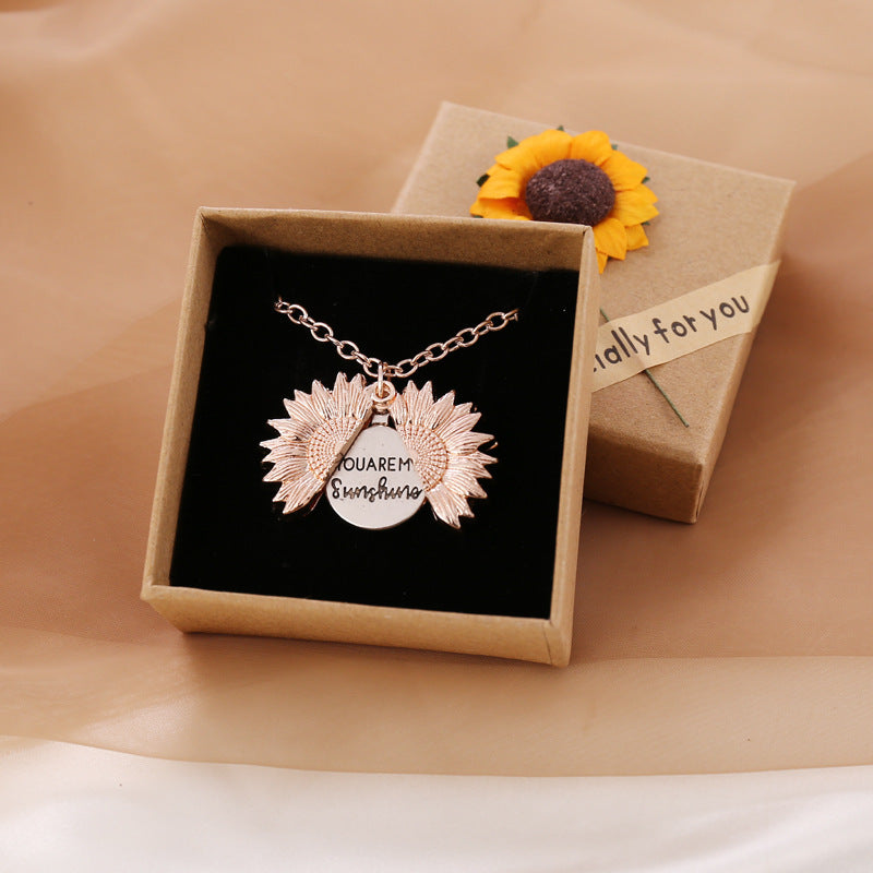 You Are My Sunshine Sunflower Necklace – For Women & Men